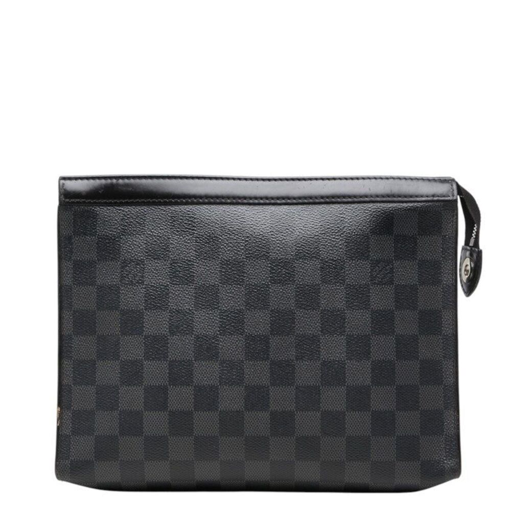 Louis Vuitton Pochette Voyage MM Damier Graphite Clutch